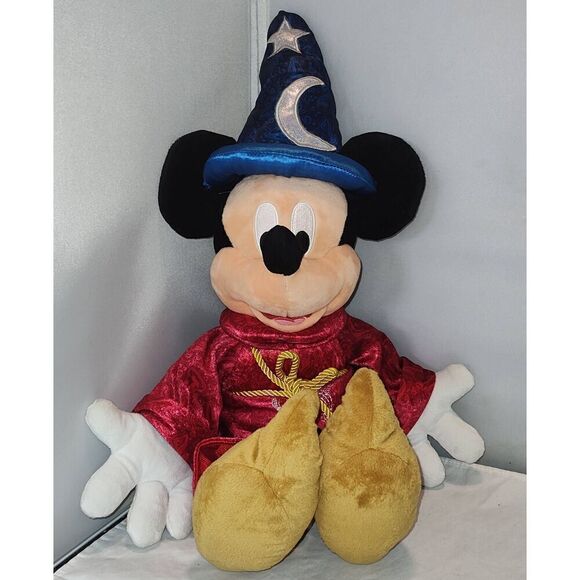 Disney Parks Other - Disney Parks Sorcerer Mickey Mouse Plush Doll 23" Inch Wizard Fantasia